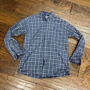 Cinch men’s plaid button down shirt